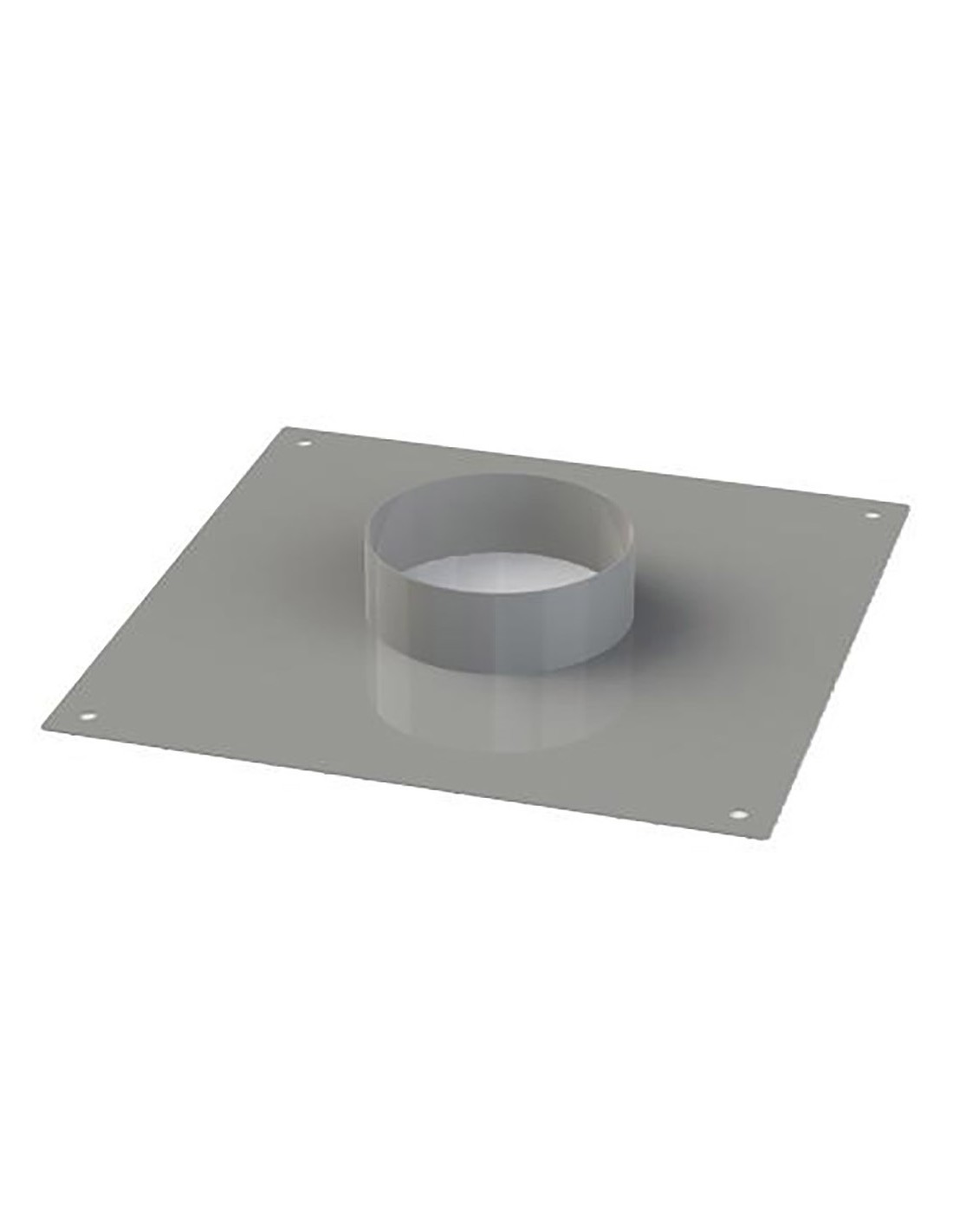 collar plate for hood outlet 40 x 40 - galvanized sheet - From ÃƒÂ¸ 32 ÃƒÂ¸ 40