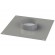 Collar plate for 30 x 30 outlet - Stainless steel - from Ø 12 to 30