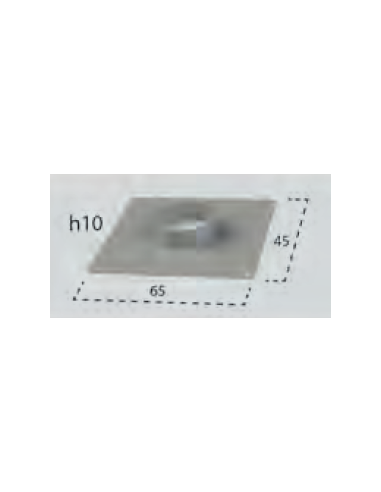 Collar plate for output 40 x 60 - Stainless...