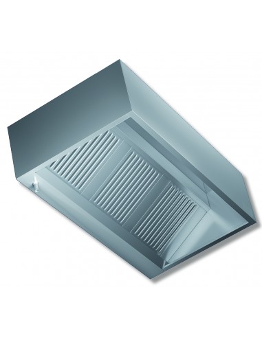 Cubic hood - Without motor - Depth 110 - From 160 to 300 cm - Steel AISI 430