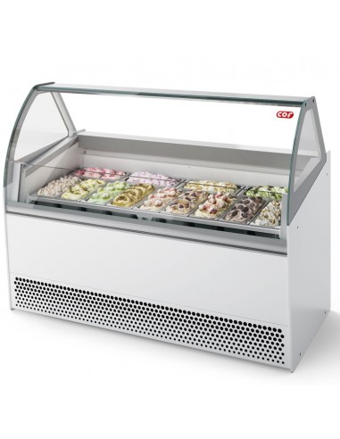 Ice cream parlor - N. 10 tanks x liters 5 or 6 x liters 10 - cm 134 x 81.4 x 135.4 h