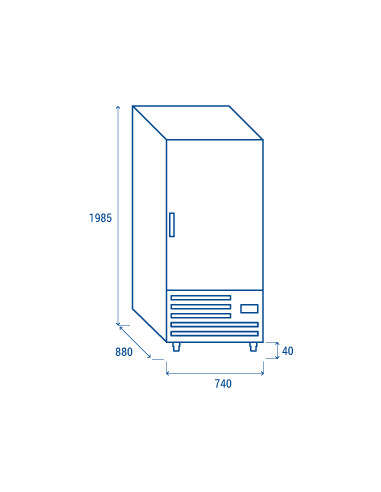 Congelador - Capacidad Lt 600 - cm 74 x 88 x...