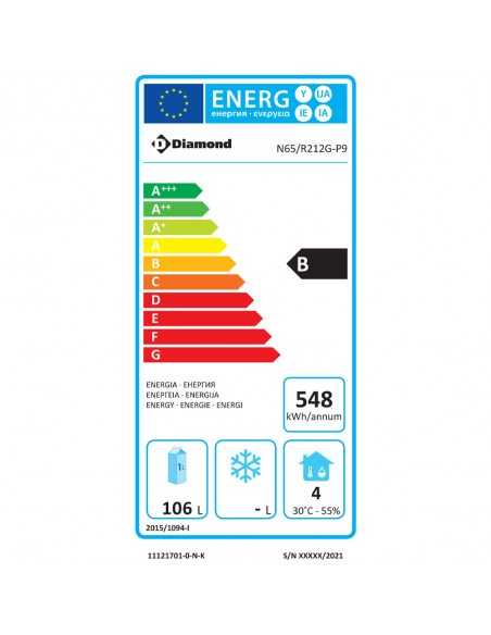 Tavolo refrigerato - Cassetti n.2 x GN1/2+1/3 - cm 120 x 60 x 64.5/70.5 h