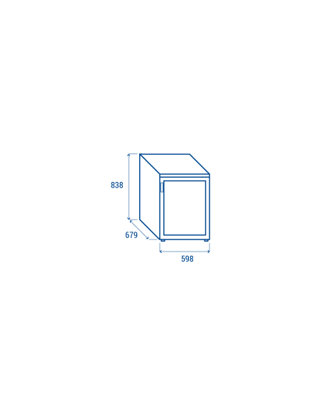 Frigorífico armario - Capacidad 200 lt - cm 59.8 x 67.9 x 83.8h