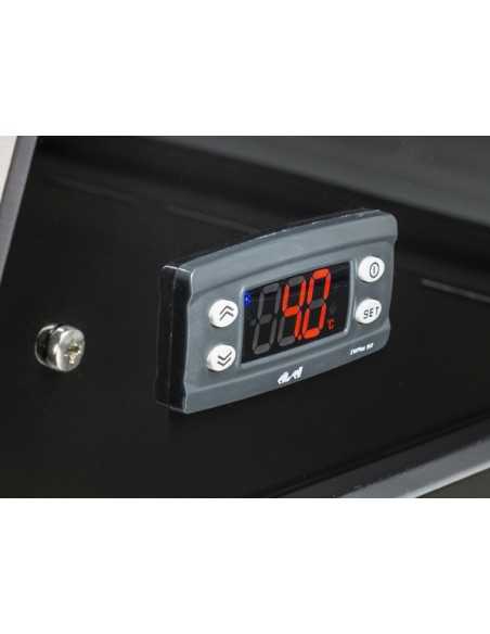 Sushi showcase with smooth top - Temperature 0 +5 °C - Cm 144.7