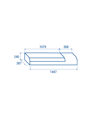 Vitrina para sushi con tapa lisa - Temperatura...
