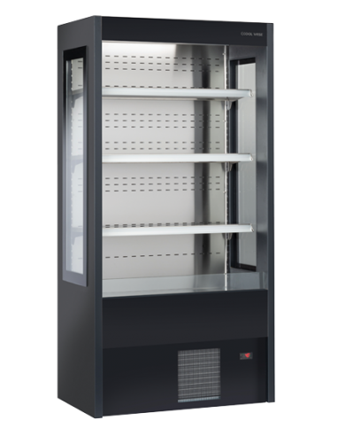 Refrigerated counter - Black - Static - Capacity 350 Lt. - Temp. +4°/+8°C - cm 100 x 57 x 200h