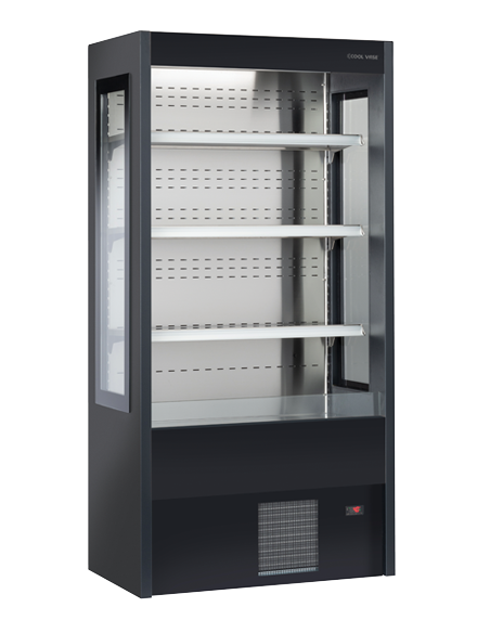 Refrigerated counter - Black - Static - Capacity 350 Lt- Temperature +°/+°C - cm 100 x 57 x 200h