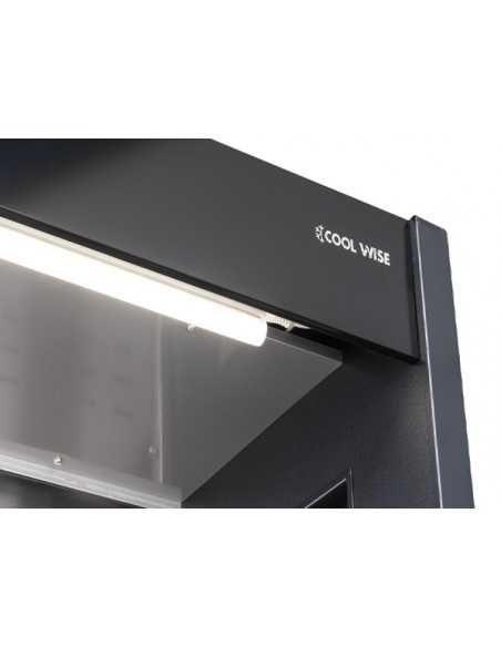Refrigerated counter - Black - Static - Capacity 427 Lt- Temperature +°/+°C - cm 120 x 57 x 200h