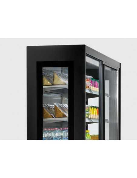Refrigerated counter - Black - Static - Capacity 427 Lt- Temperature +°/+°C - cm 120 x 57 x 200h