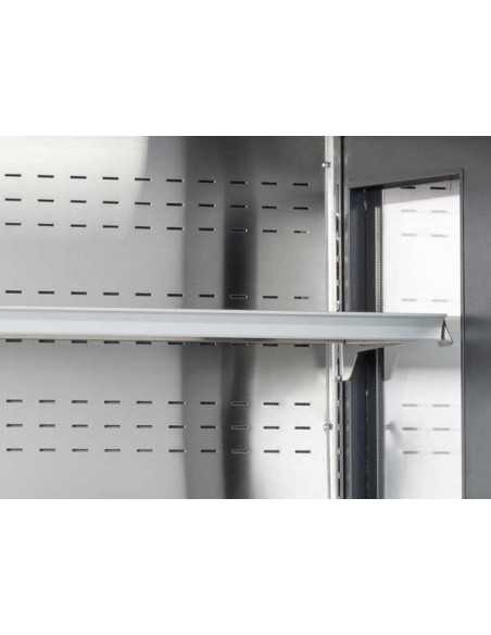 Banco refrigerato - Nero - Statico - Capacità 427 Lt. - Temp. +4°/+8°C - cm 120 x 57 x 200h