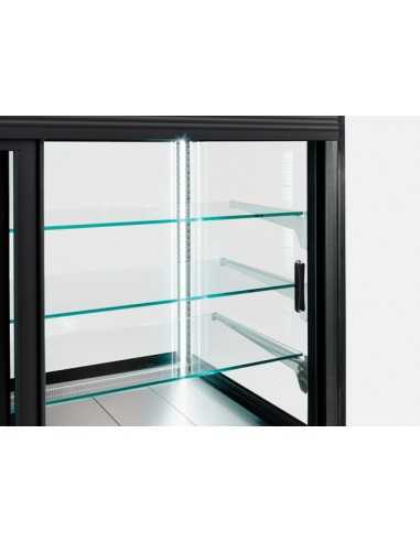 Vetrina refrigerata - Nera - Statica - Porte...