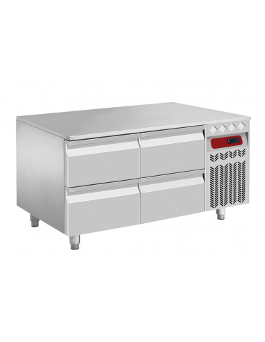 Refrigerated table - Cassetti n.4 x GN1/2 - cm 120 x 70 x 64.5/70.5 h