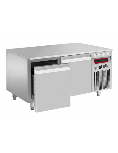 Mesa refrigerada - Cassetti n.2 x GN1/2+1/3 - cm 120 x 60 x 64.5/70.5 h