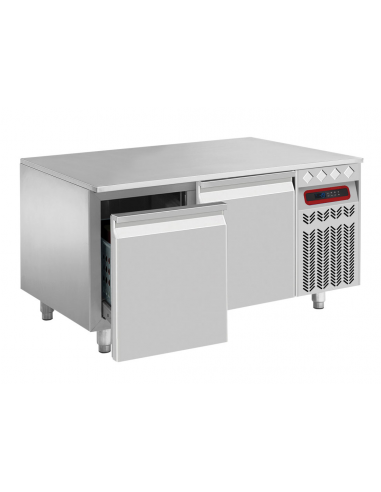 Refrigerated table - Cassetti n.2 x GN1/2+1/3 - cm 120 x 60 x 64.5/70.5 h
