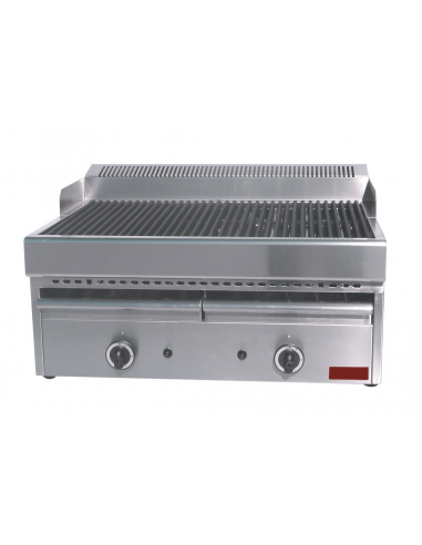 Parrilla de vapor - A gas - En hierro fundido - cm 77 x 63 x 43 h