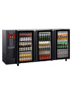 Tavolo refrigerato - N.3 porte vetro - cm 206.5 x 56.5 x...