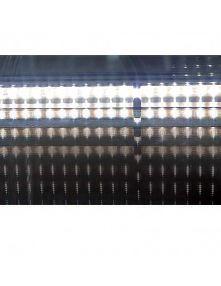 Refrigerated table - N.2 glass doors - cm 145.5 x 56.5 x 89/90.5h