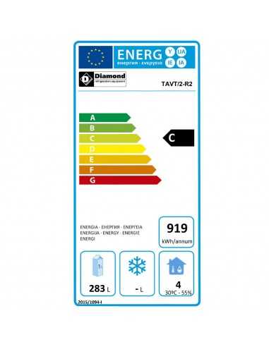 Tavolo refrigerato - N.2 porte vetro - cm 145.5...