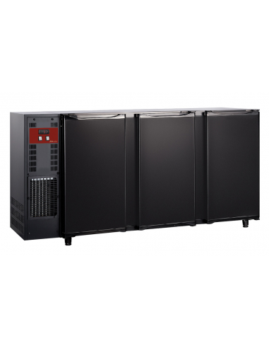 Tavolo refrigerato - N.3 porte - cm 206.5 x 56.5 x 89/90.5h