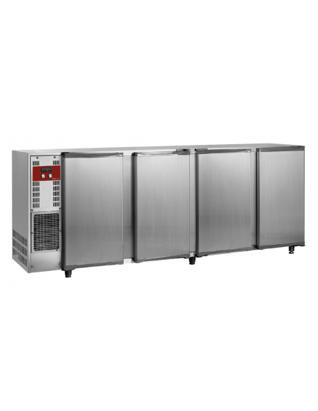 Tabla refrigerada - N.4 puertas - cm 267.5 x 56.5 x 89/90,5h