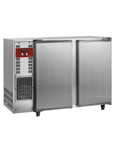 Tavolo refrigerato - N.2 porte - cm 145.5 x 56.5 x 89/90.5h