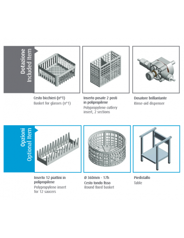 Lavadores - Cesta cm 35 x 35 - cm 42.5 x 45.5 x...