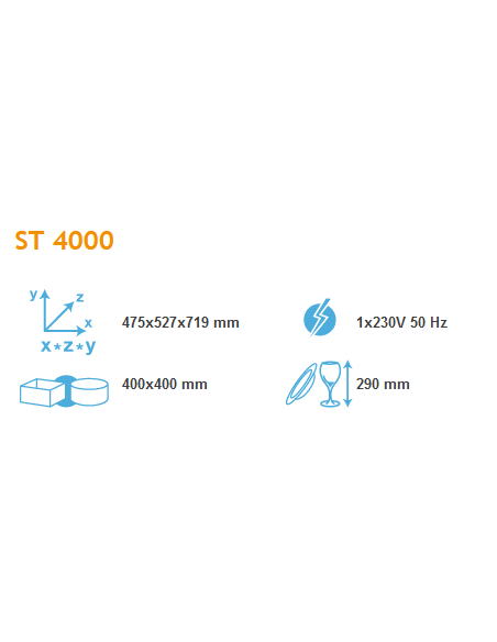 Lavabicchieri - Cesto quadro cm 40 x 40 - cm 47.5 x 50.5 x 71.9h