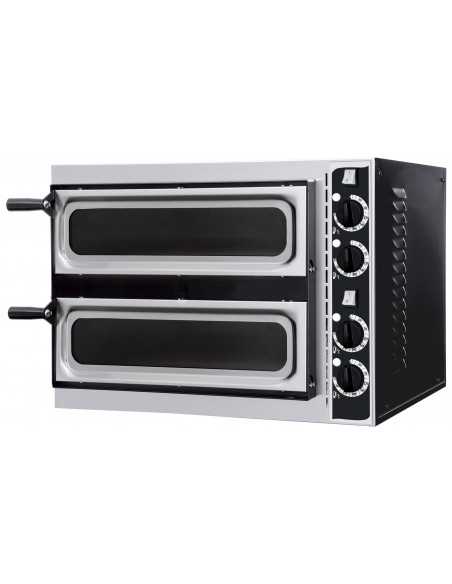Electric oven for 1 +1 pizza - 4 thermostats - cm 61.5 x 50 x 43 h Electric oven for 1 +1 pizza - 4 thermostats - cm 61.5 x 50 x 43 h