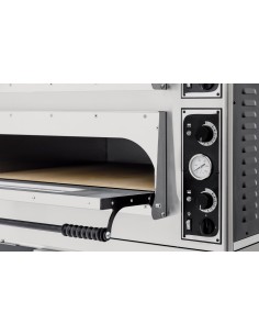 Horno eléctrico para 4+4 pizzas - Parte superior e inferior refractario - Digital 2