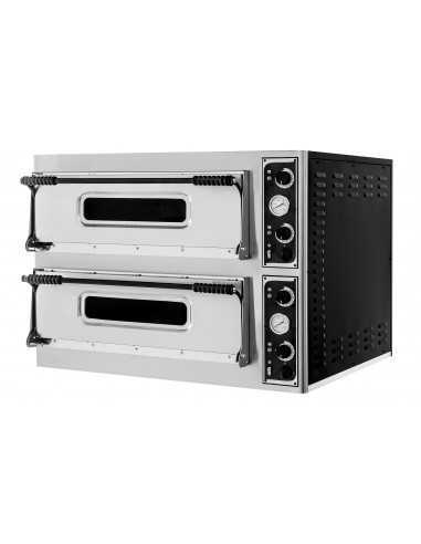 Forno elettrico - Meccanico - N.4+4 pizze (Ø cm 35) - cm 100 x 95,5 x 74,5h