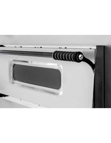 Electric pizza oven for 6 pizzas - Entirely refractory - cm 136 x 95.5 x 41.5 h
