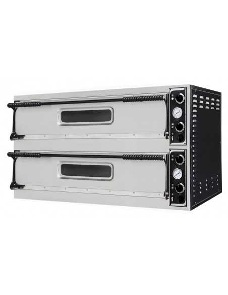 Horno eléctrico 6+6 pizzas - Parte superior e inferior refractario -cm 136 x 95,5 x 74,5h Horno eléctrico 6+6 pizzas - Parte superior e inferior refractario -cm 136 x 95,5 x 74,5h