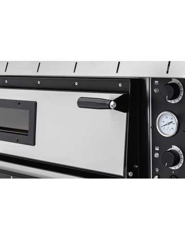 Horno eléctrico 6+6 pizzas - Cámara totalmente refractaria - Digital