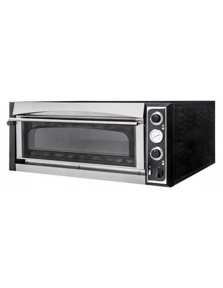 Horno eléctrico para 4 pizzas - Cámara refractaria - cm 100 x 94 x 41,5 h Horno eléctrico para 4 pizzas - Cámara refractaria - cm 100 x 94 x 41,5 h
