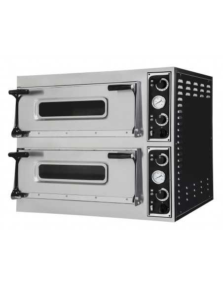 Horno eléctrico 6+6 pizzas - cm 110 x 132 x 74,5h Horno eléctrico 6+6 pizzas - cm 110 x 132 x 74,5h