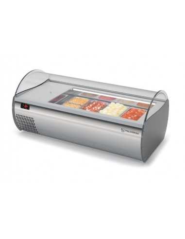 Vitrina refrigerada - N. 4 x GN 1/3 o n°8 x GN1/6 - cm 107.2 x 56 x 46.7 h