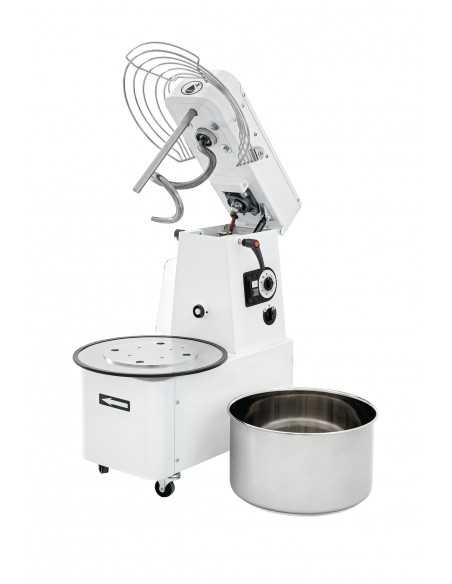 Impastatrice a spirale - Due velocità - Impasto Kg17 / lt22 - cm 39 x 67 x 73.5 h