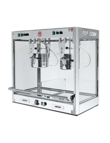 Oil Popcorn Machine - Capacity gr. 600+600/3 min - cm 105 x 57 x 103 h