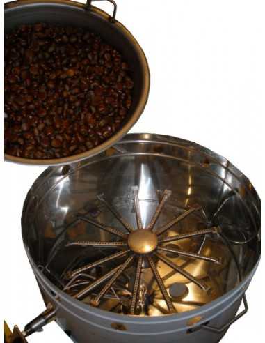 Cuocicastagne a gas - Kg 5/20 min - Mescolatore...