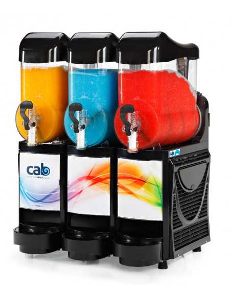 Multifunction slush machine ideal for slushies, creams, yogurt, sorbets - N. 3 liter tanks 10 + 10 + 10
