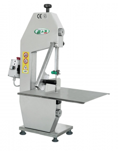 Bone bandsaw - Painted aluminium - Blade 155 cm - Height max. cut 15 cm - Triphase - cm 44 x 37 x 81 h