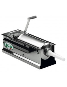 Horizontal sausage stuffer 8 liters - N.2 speeds - Stainless steel