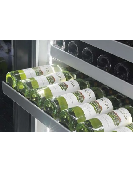 Vidrio vino - Temperatura +4+18°C - Cajas de madera y tubos de acero..- cm 82x55x197 h