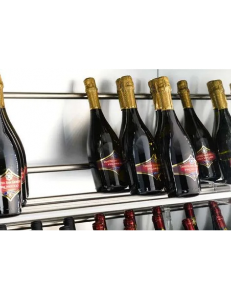 Wine glass - Temperature +4+18°C - Wooden boxes and steel pipes- cm 82x55x197 h