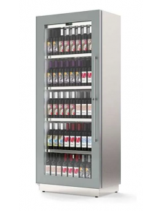 Vetrina vini - Temperatura +4+18°C - Tubi acciaio - cm 82...