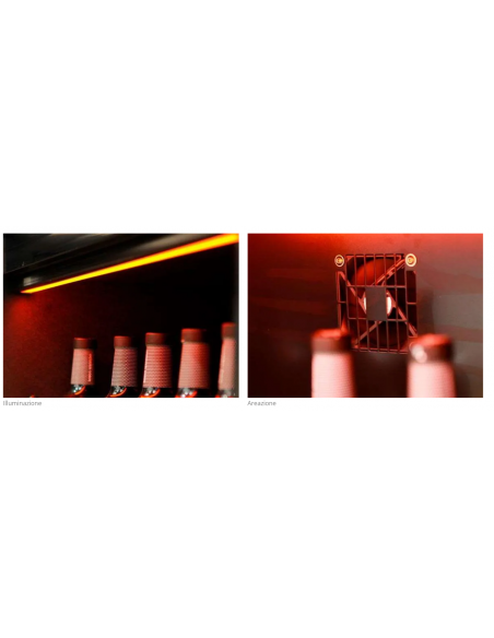 Vidrio vino - Temperatura +4+18°C - cm 82 x 75.6 x 162.6 h