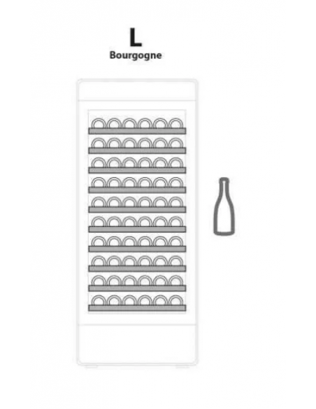 Vino - Bourgogne - Temperatura +12+18°C - cm 82 x 75.6 x 196.6 h