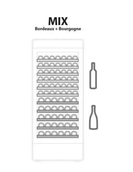 Vino - Bourgogne y Burdeos - Temperatura +12+18°C - cm 82 x 55.6 x 196.6 h