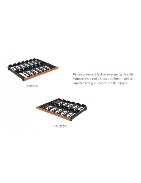 Vetrina vini - Bourgogne - Temperatura +12+18°C - cm 82 x 55.6 x 196.6 h